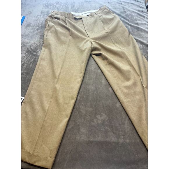 Hart Schaffner Marx Performance Traveler Flat Front Pants Gray 40R 40x29 - Picture 1 of 7